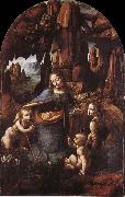 LEONARDO da Vinci Madonna in the cave oil painting on canvas